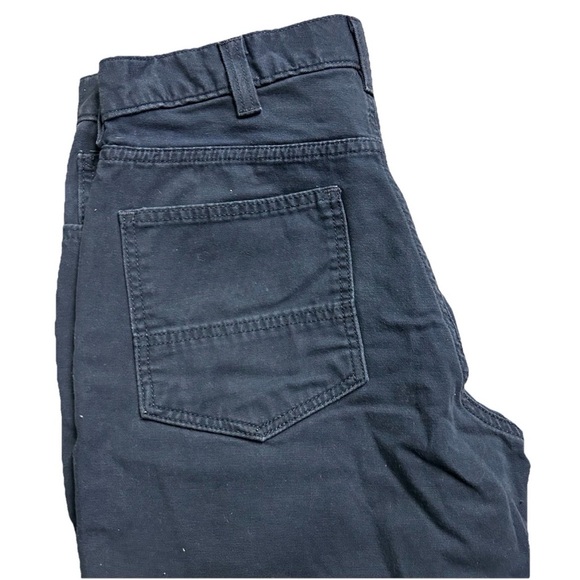 Men’s Carhartt Relaxed Fit Navy Blue Work Pants Size 34x32 - Picture 4 of 4